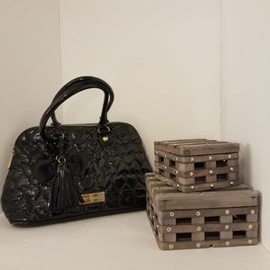 Betsey Johnson patent purse preowned